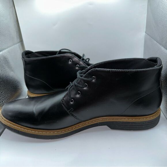 Eastland Shoes Mens 13 Black Landon Chukka Lace-Up Almond Toe Boots - Picture 10 of 12